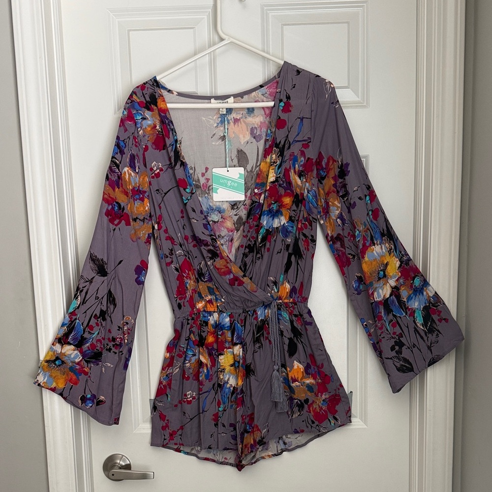 Umgee Multicolor Floral Button-Up